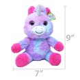 thumbnail image 6 of Spark. Create. Imagine  9'' Purple Unicorn Plush Toy, 6 of 6