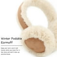 thumbnail image 2 of Winter Ear Muffs for Women & Girls - Foldable Earmuffs with Ultra-Soft Warm Ear Covers, Cute Fluffy Ear Warmers for Outdoor Activities and Cold Weather, 2 of 7
