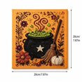 thumbnail image 4 of Halloween Pearl Diamond Art Kit, Pumpkin Ghost DIY Painting Set, 8x8 Inch Wall Decor Craft, Seasonal Home Gift, 4 of 6