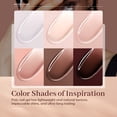 thumbnail image 3 of Set de gel de uñas Poly Modelones, 6 colores, tonos de piel nude, 90 ml, 3 of 8