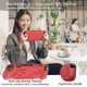 thumbnail image 5 of Funda para Nintendo Switch 2 con ranuras tarjetas de juego, apta niños, ultra ligera, anticaídas y a prueba golpes, 2ª protección agarre ergonómico, carcasa protectora duradera Rojo -, 5 of 7
