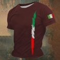 thumbnail image 1 of T-Shirt Graphique Décontracté pour Hommes T-Shirt Polyvalent pour Tous les Jours Design à Col Rond Élégant pour Sorties Sociales Coupe Légère et Confortable, 1 of 3