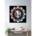 thumbnail image 2 of Mushroom Mandala Poster Wall Art, Modern Wall Decor, 30x30 UNFRAMED, 2 of 3