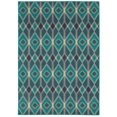 thumbnail image 2 of Style Haven  Global Influence Geometric Diamond Area Rug 5'3" x 7'6" Synthetic, Polypropylene 5' x 8' Indoor Living Room, Bedroom, Dining Room Teal, 2 of 5