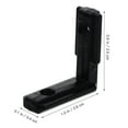 thumbnail image 4 of MasteelfCA 20Pcs 1Set Inside Corner Connectors Aluminum Joint Brackets with Screws (Black), 4 of 8