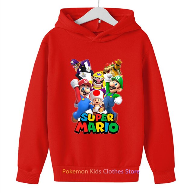 Suéter con estampado de Super Mario Bros para niños, ropa de otoño para bebés, jersey para niños y niñas de 3 a 12 años qym unisex