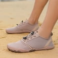 thumbnail image 2 of lnmuld Men Women Barefoot Shoes, Breathable Mesh Shoes for Water Yoga Fitness Hiking Color:Khaki,Size:10.5, 2 of 7