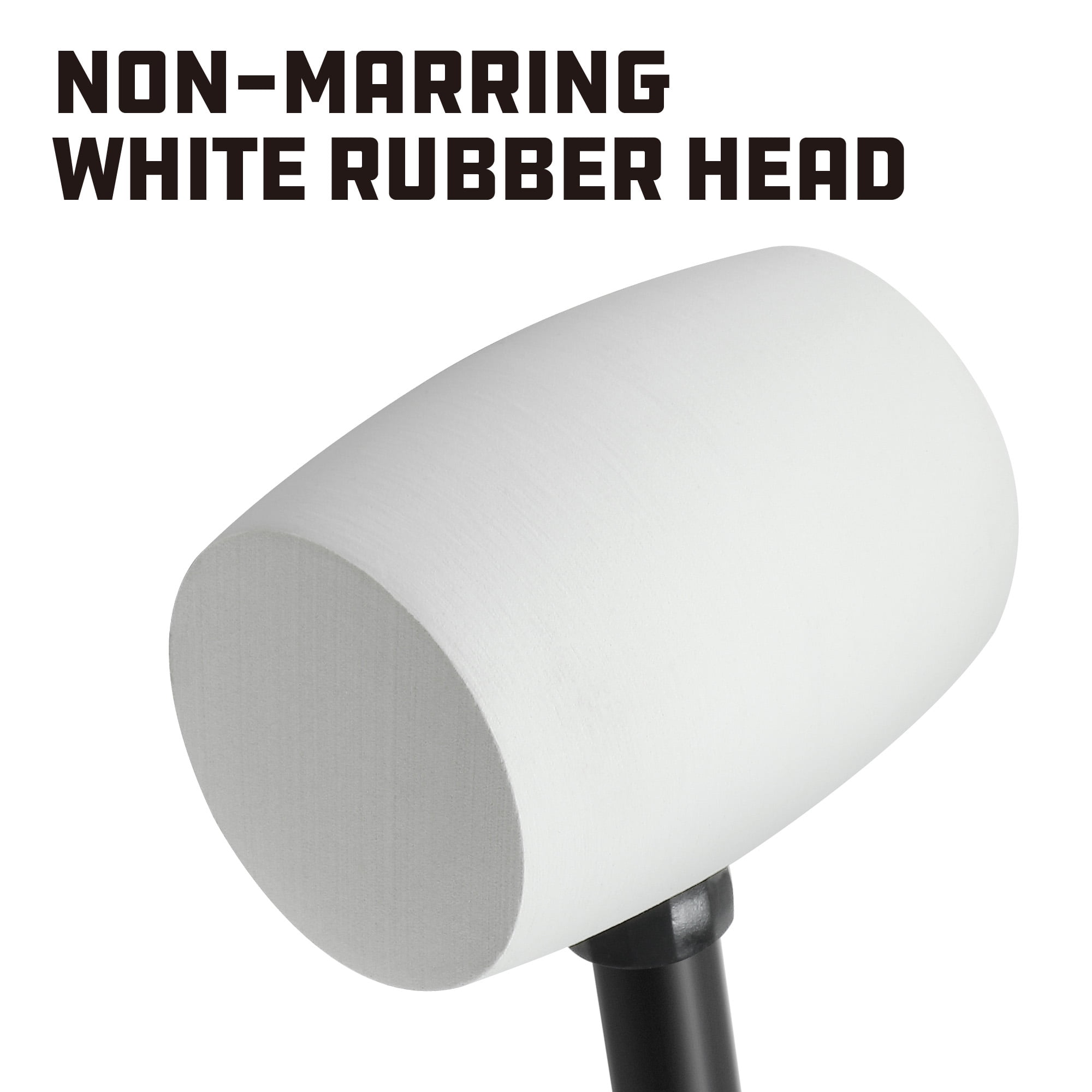 Powerbuilt 16 Ounce White Rubber Mallet - 648336