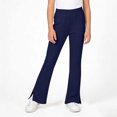 thumbnail image 6 of Leey-World Girls School Uniform Pants Kids Pull On Straight Leg Stretchy Elastic Waist Trousers with Pockets 5-14 Years(Navy,9-10 Years), 6 of 6