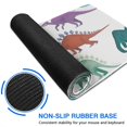 thumbnail image 6 of Long Mouse Pads for Desk,Colorful Dinosaurs Rainbow Pattern Desk Mats on Top Of Desks, Desk Mouse Pad Extra Large with 3mm Non-Slip Base and Stitched Edge for Gaming,Office,Work,Home 35.4"x15.7", 6 of 6