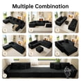 thumbnail image 5 of SOULART 133.84" boneless sectional couch,U shaped modular sectional sofa, cloud couches for living room, No Assembly Required, Black, 5 of 16