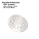 thumbnail image 2 of Regadera Redonda 15 cm Media y Baja Presion Rubinett Satinado Acero Inoxidable Sin Brazo, 2 of 4
