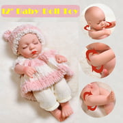 Sleeping Dolls 12''/30cm Silicone Vinyl Newborns Baby Doll Christmas Gifts Toys for Girls Realistic Soft