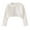 White, variant on CPNG Toddler Girls Knit Open Front Shrug Long Sleeve Lace Bolero Cardigan Sweater Kids Cute Shawl Jacket with Button Closure Dress Cover Up Streewear