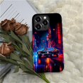 thumbnail image 6 of Punmada for iPhone 15 Pro Compatible with Magsafe Full Body Protective Glossy Case, For Girl Boy Shockproof Magnetic Charge Esthetics Pattern Night City Cars, 6 of 7