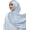 Blue, variant on Women Premium Hijab Head Scarf Lightweight Shimmer Scarves Crepe Wedding Shawls Shiny Wraps for Evening Dresses