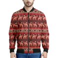 thumbnail image 5 of Chaqueta con cremallera y estampado 3D de elefante tribal para hombre, sudadera con estampado de animales, chaquetas holgadas de calle para primavera y otoño, abrigos de manga larga, 5 of 5