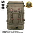 thumbnail image 5 of WITZMAN Travel Backpack for Men Large Carry on Vintage Canvas Luggage Backpack Duffel Bag with Shoe Compartment (A568 Army Green), 5 of 10