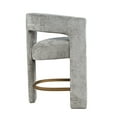 thumbnail image 6 of Gwen Modern Luxury Jacquard Fabric Upholstered Boucle Sculpture Counter Stool, 6 of 8