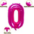thumbnail image 2 of Globos de aluminio rosa número 2 de 32 pulgadas, decoración digital para fiestas de cumpleaños (globo rosa número 2), 2 of 5