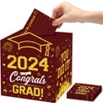 thumbnail image 5 of Tarjeta de cartón plegable con 30 tarjetas para decoraciones de fiestas de graduación Tarjeta con mensaje de felicitación para la temporada de graduaciones, 5 of 5