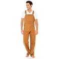 thumbnail image 2 of Men's Duck Bib & Brace Overalls - Heavy Duty Workwear Dungarees for Carpenters, Decorators & Utility Work | Unlined Professional Trousers Camel, 2 of 9