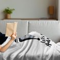 thumbnail image 3 of Adventure Cartoon Soft Flannel Fleece Throw Blanket, Baby Bear Wearing Winter Hand Lets Go on Adventure Text, Cozy Plush for Indoor and Outdoor Use, 50" x 70", Blue Grey Black, by Ambesonne, 3 of 5