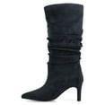 thumbnail image 3 of Journee Womens Sonnet Stiletto Heel Knee High Extra Wide-Calf Slouchy Comfort Dress Boots, 3 of 10
