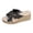 B Black, variant on Denim Platform Sandals for Women Thick Sole Espadrille Non Slip Dressy Slippers Comfortable Open Toe Slide Beach Shoes
