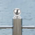 thumbnail image 5 of OUNONA Metal Garden Sphere Stand with Stainless Steel Fence Post Holder for Outdoor Gazing Globe, Home and Commercial Decor, 5 of 7