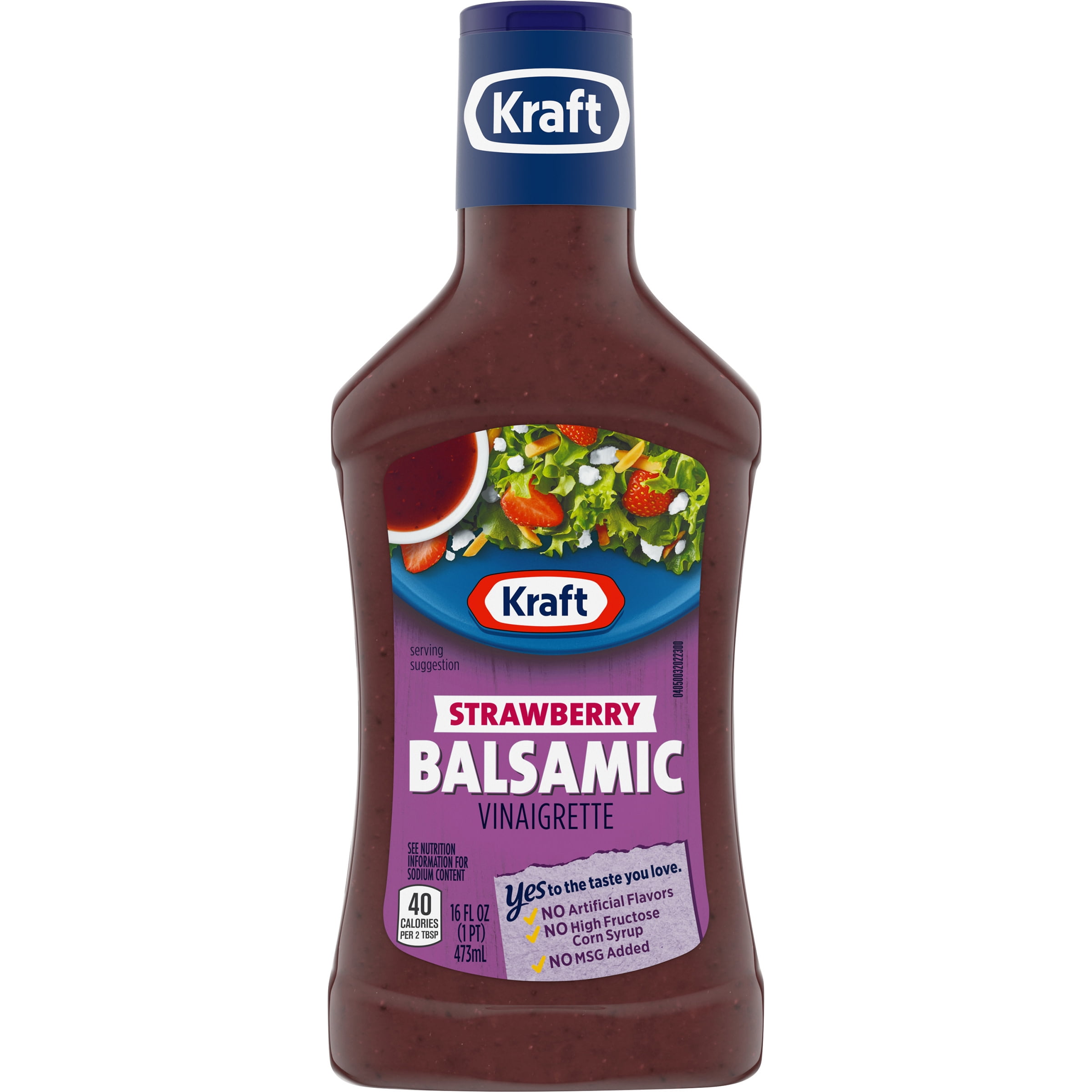 Kraft Strawberry Balsamic Vinaigrette Dressing 16 fl oz Bottle