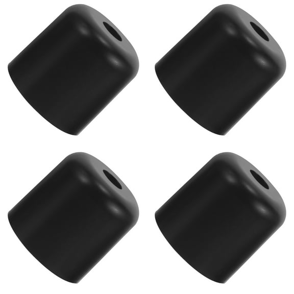 PENIKOKO 4-Pack Black Plastic Replacement Furniture Legs for Sofa Couch Chair, Conical Design for Home Improvement