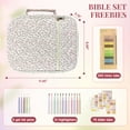 thumbnail image 2 of Bible Cover Case for Women,Bible Study Supplies Accessories,Bible Journaling Kit,Pink Flower Carrying Case with Highlighters - Pink Flower, 2 of 6