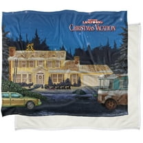 Christmas Vacation Lights Silky Touch Sherpa Back Super Soft Throw Blanket