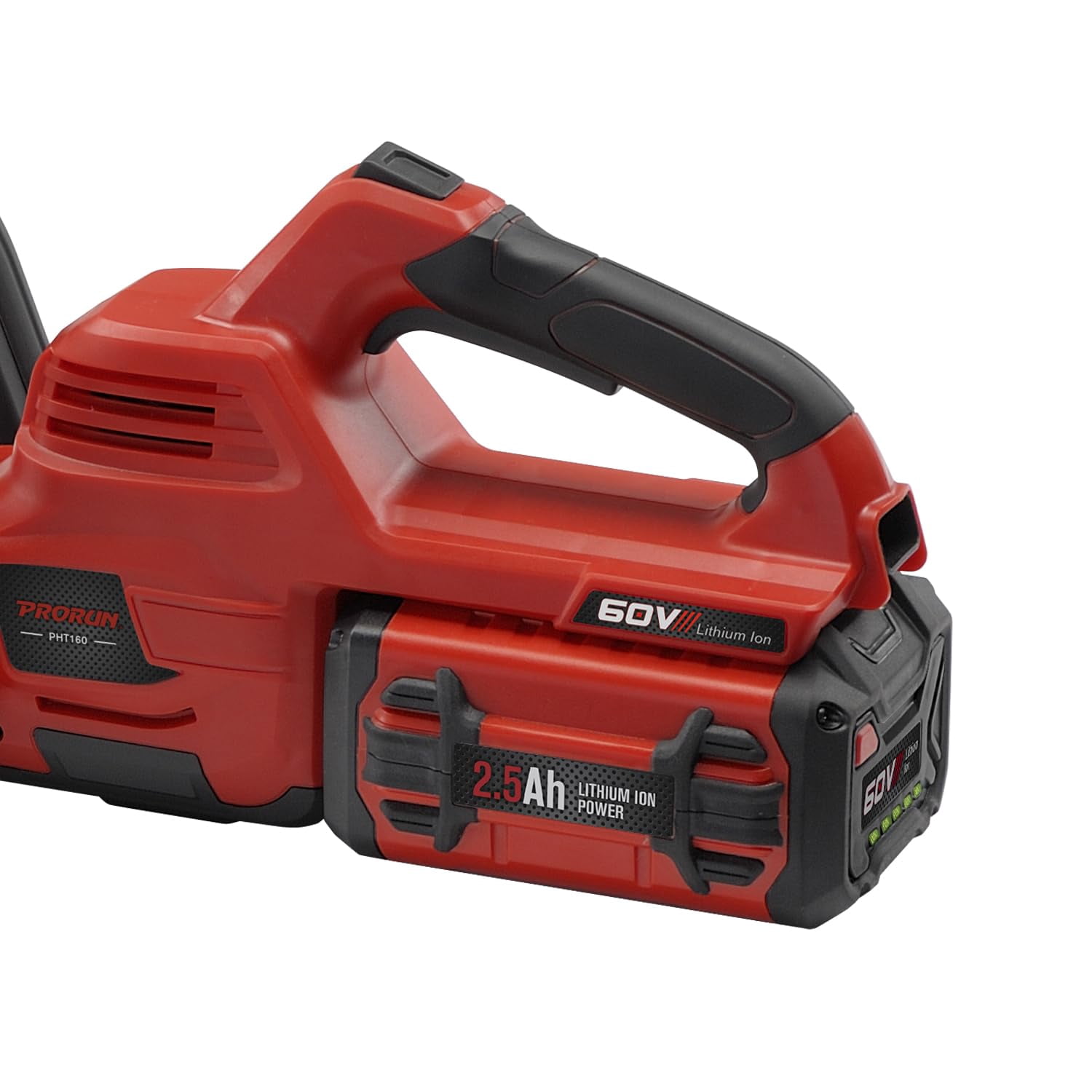 PRORUN 60V 26-in. Brushless Cordless Hedge Trimmer with 2.5 Ah Battery and Charger