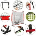 thumbnail image 2 of ZenSports 7x7FT Baseball Softball Practice Net Portable Pitching Net W/White Strike Zone Target, 2 of 11
