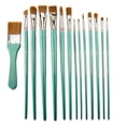 thumbnail image 5 of Royal & Langnickel Assorted Shapes Brown Taklon All Media Art Brushes 15 Pieces, 5 of 7