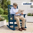 thumbnail image 4 of Cobiod Oversized Rocking Chair Outdoor, HDPE Rocking Chair, Patio Rocking Chairs for Porch & Fire Pit, All-Weather Outdoor Rocking Chair, 4 of 7