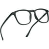 LifeArt Blue Light Blocking Glasses, Anti Eyestrain, Computer Reading Glasses, Gaming Glasses, TV Glasses for Women Men, Anti Glare (Black, +4.00 Magnification)