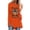 Orange, variant on Gunia Halloween Womens Shirt Pumpkin Graphic Print Long Sleeve Crew Neck Casual Loose Thanksgiving Tops Tee T-Shirts Black S-3Xl