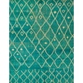 thumbnail image 1 of Ahgly Company Machine Washable Indoor Rectangle Abstract Jade Green Area Rugs, 5' x 8', 1 of 7