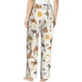 thumbnail image 5 of PISONIC Western Cowboys Horses and Desert Cactus Printed Women's Pajama Pants, Comfy Pajama Bottoms With Pockets&Drawstring, 5 of 7