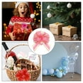 thumbnail image 6 of Uxcell 8 pack Bow for Gift Wrapping, 8.7" x 6.7" Wood Grain Ribbon Bows Pink, 6 of 6
