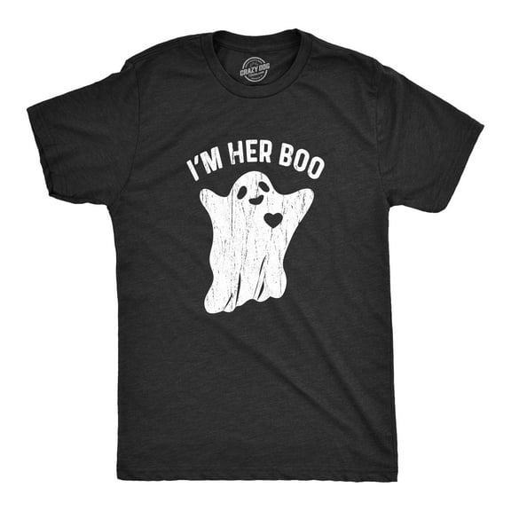 Mens I'm Her Boo T Shirt Funny Halloween Ghost Dating Relationship Tee Graphic Tees