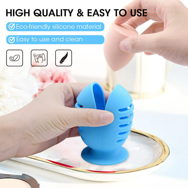 Silicone Makeup Sponge Holder Beauty Sponge Holder Makeup Sponge Travel  Case Cosmetic Sponge Holder Breathable Beauty Blender Cover Container  Makeup