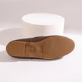 thumbnail image 6 of Shrysg Women's Round Toe Jazz Shoes Casual Ballroom Faux Leather Flats Brown, 6 of 9