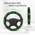 thumbnail image 5 of Gaeub St. Patrick's Day4 Breathable Stretch Elastic Steering Wheel Cover, Cool in Summer and Warm in Winter, Universal 15 inch, 5 of 8