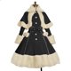 thumbnail image 1 of Vestido de estilo Lolita con volantes para mujer, maxivestido femenino elegante de manga larga, vestido plisado de princesa estético Vintage, 2022, 1 of 4