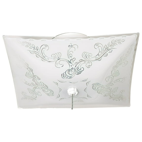 60/6113-Nuvo Lighting-2 Light Square Flush Mount with Pull Chain-11.75 Inches Wide by 4.75 Inches High