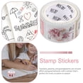 thumbnail image 4 of 1 Roll Vintage Paper Sticker Mushroom DIY Label Retro Stamp Decals for Scrapbooking Planner Album Card Art Craft Diary, 4 of 8